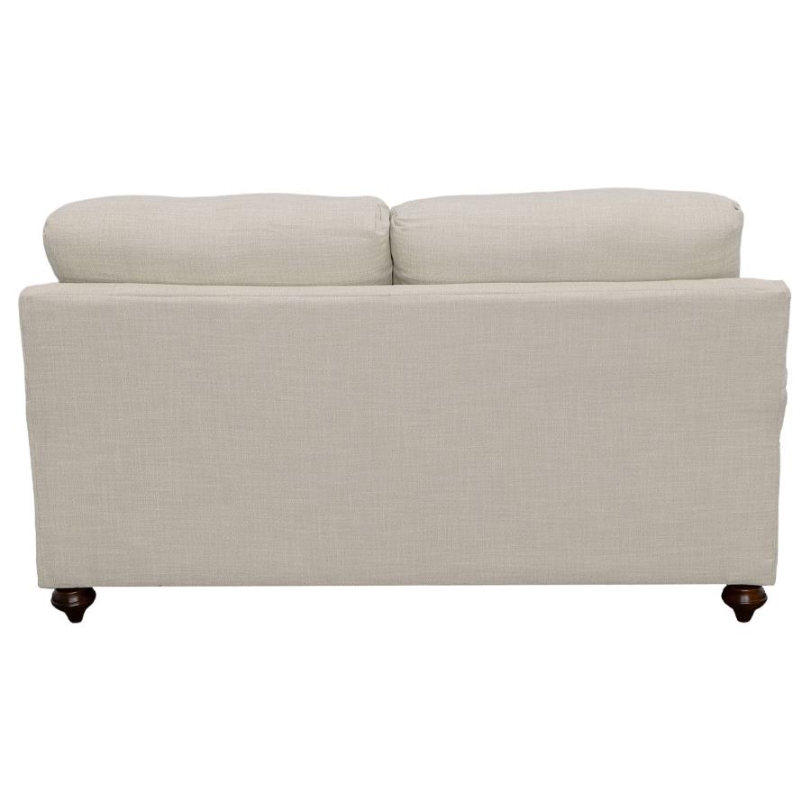 Modal Additional Images for Glenn 2-piece Upholstered Sofa Set Light Grey and Grey