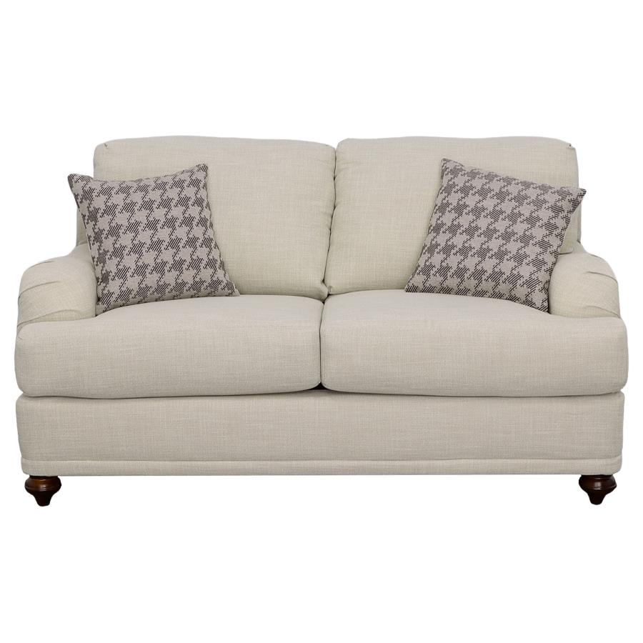Glenn 3-piece Upholstered Sofa Set Light Grey and Grey