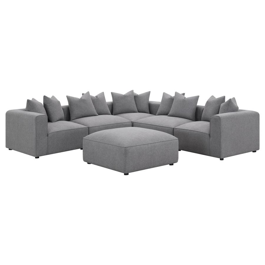 Jennifer Upholstered Corner Chair Grey