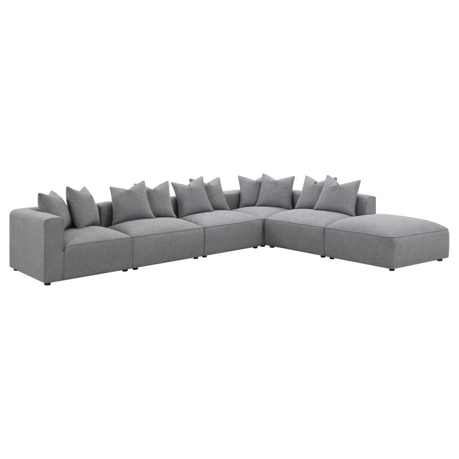 Jennifer Upholstered Corner Chair Grey