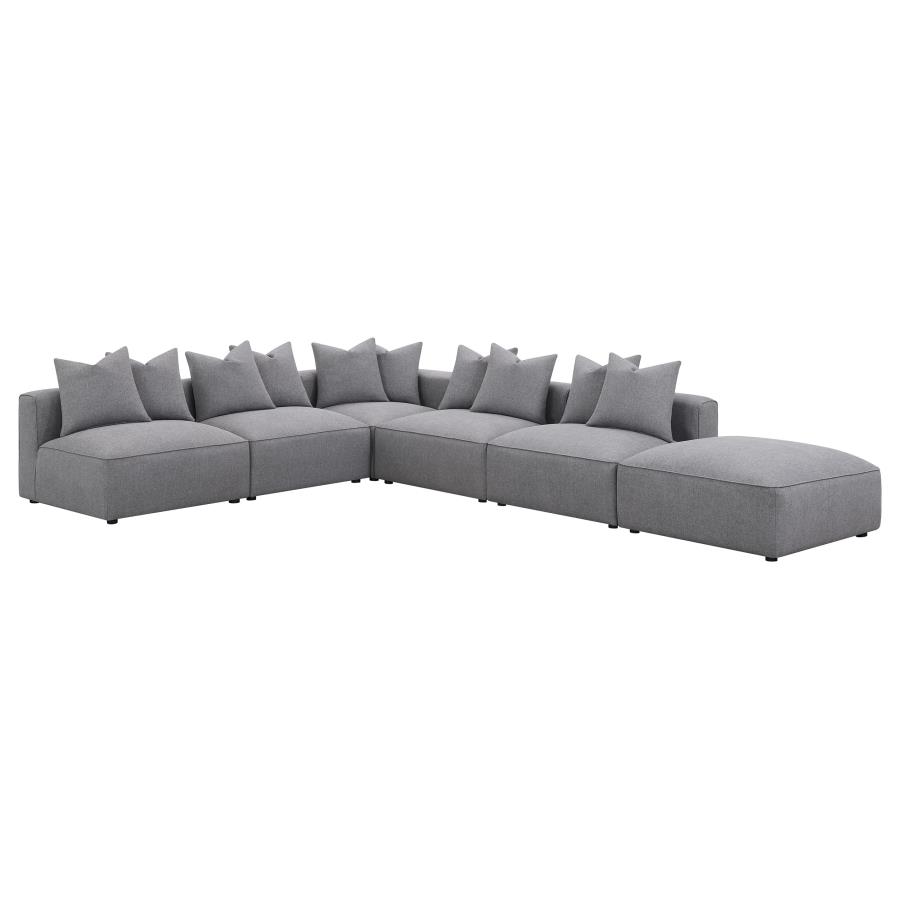 Jennifer Upholstered Corner Chair Grey