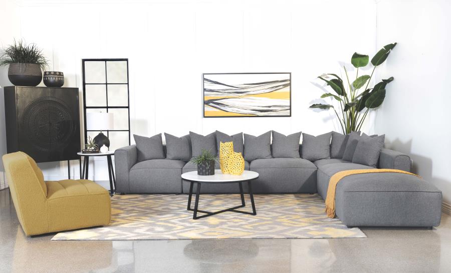 Modal Additional Images for Jennifer Upholstered Corner Chair Grey
