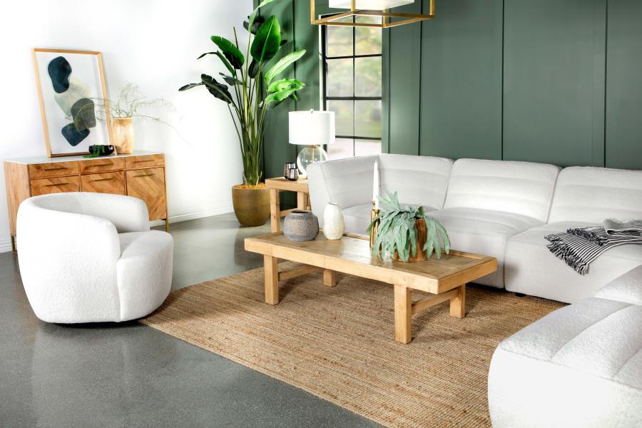 Modal Additional Images for Sunny 6-piece Upholstered Modular Sectional Sofa Natural
