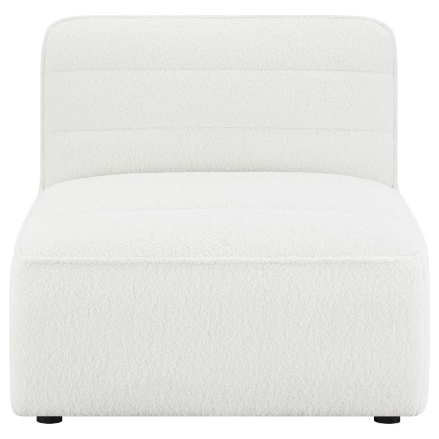 Sunny Upholstered Armless Chair Natural