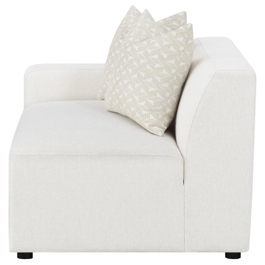 Freddie Upholstered LAF Chair Pearl