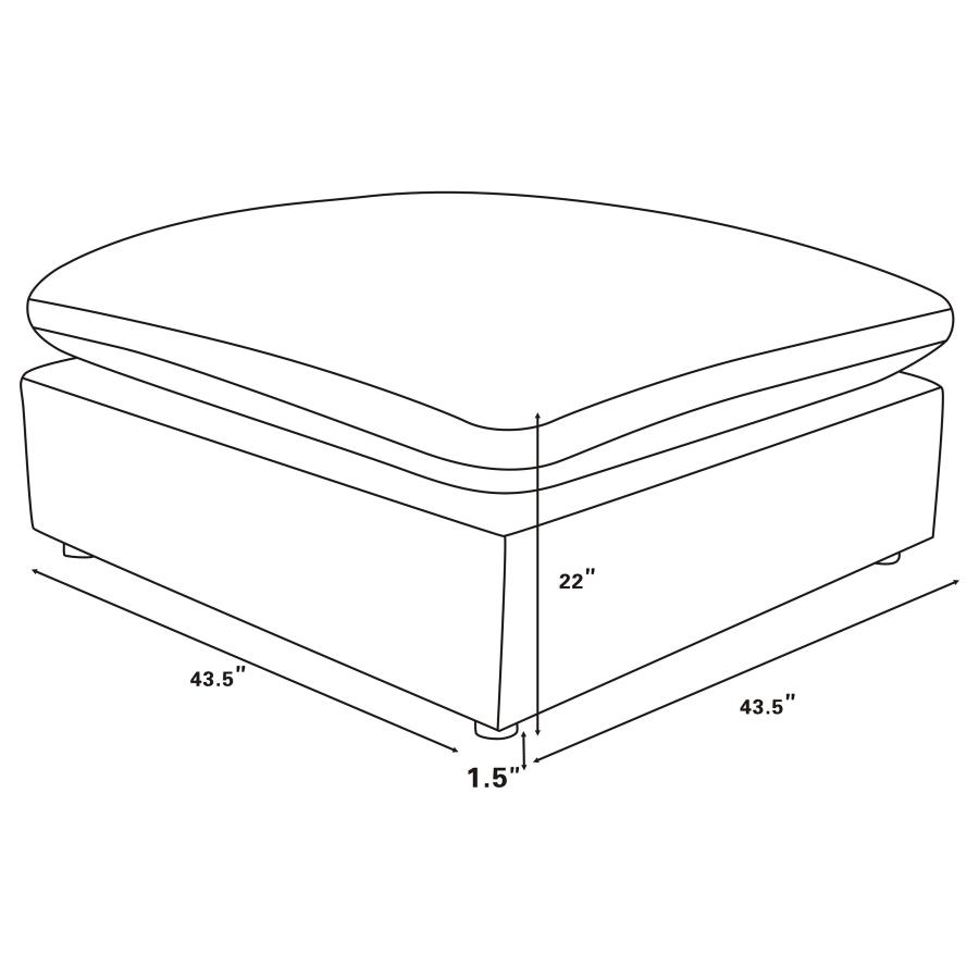 Modal Additional Images for Raleigh 6-piece Boucle Upholstered Modular Sectional Ivory