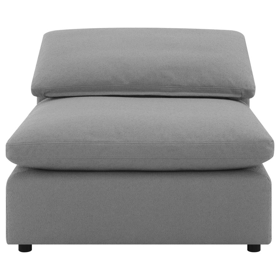 Raleigh 5-piece Boucle Upholstered Modular Sectional Grey