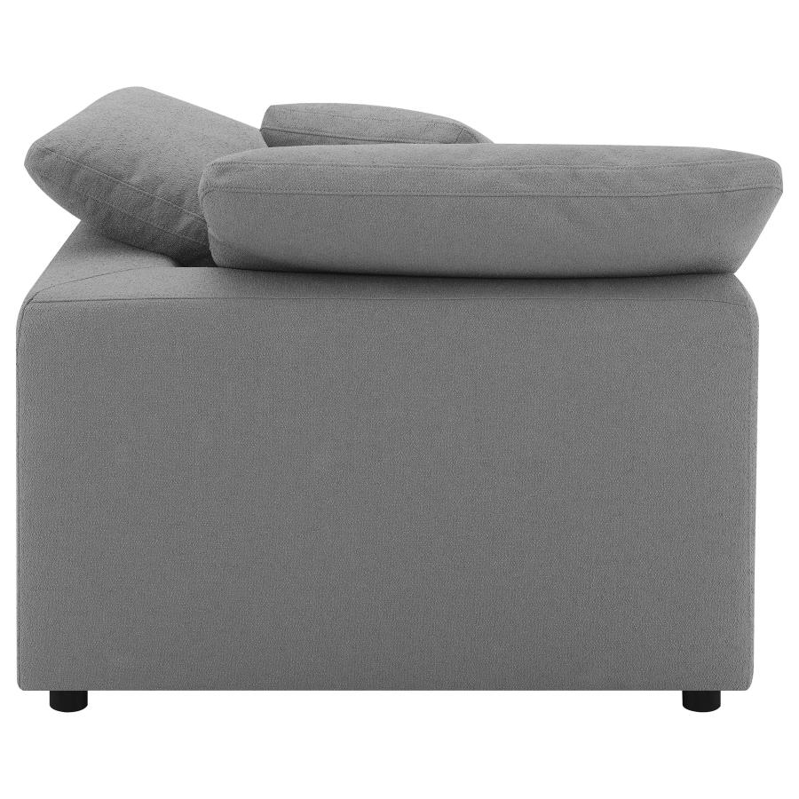Raleigh 5-piece Boucle Upholstered Modular Sectional Grey
