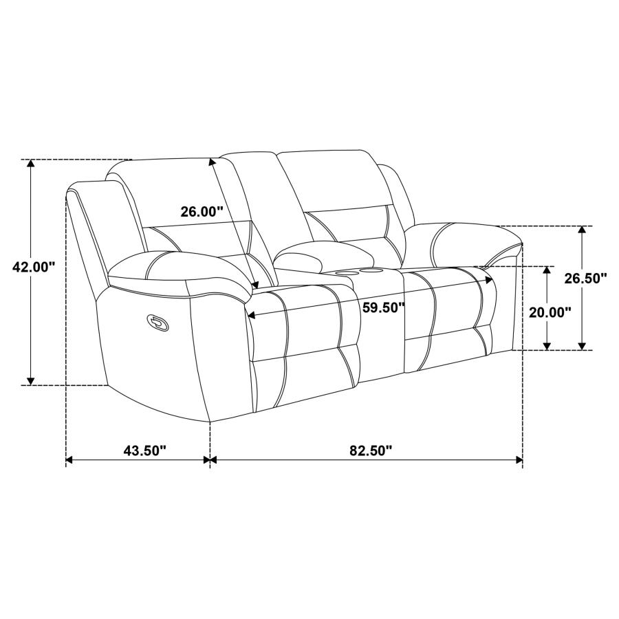 Modal Additional Images for Gilson 2-piece Chenille Upholstered Sofa Set Grey