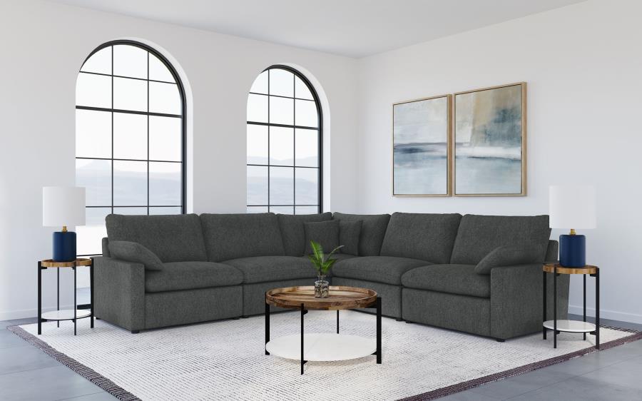 Collins Modular Corner Chair Dark Grey