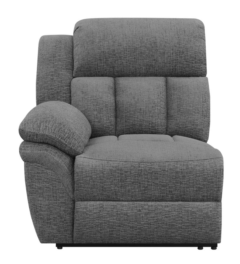 Modal Additional Images for Bahrain Upholstered LAF Recliner Charcoal