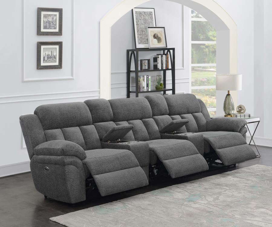 Modal Additional Images for Bahrain 5-piece Power Home Theater Seating Charcoal