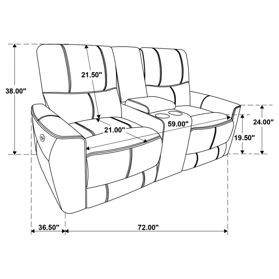 Modal Additional Images for Greenfield 2-piece Power Reclining Sofa Set Ivory