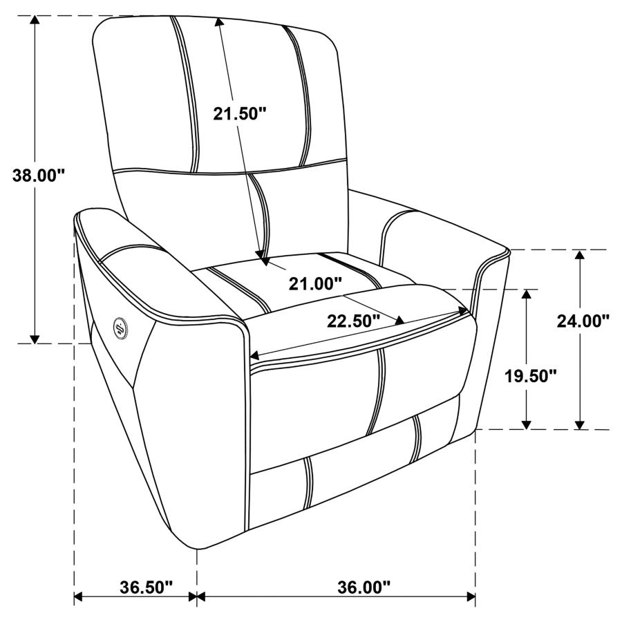 Modal Additional Images for Greenfield 3-piece Power Reclining Sofa Set Ivory