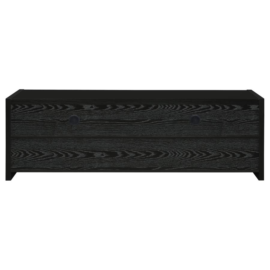 Alton 3-drawer Engineered Wood 62" TV Stand Black Oak
