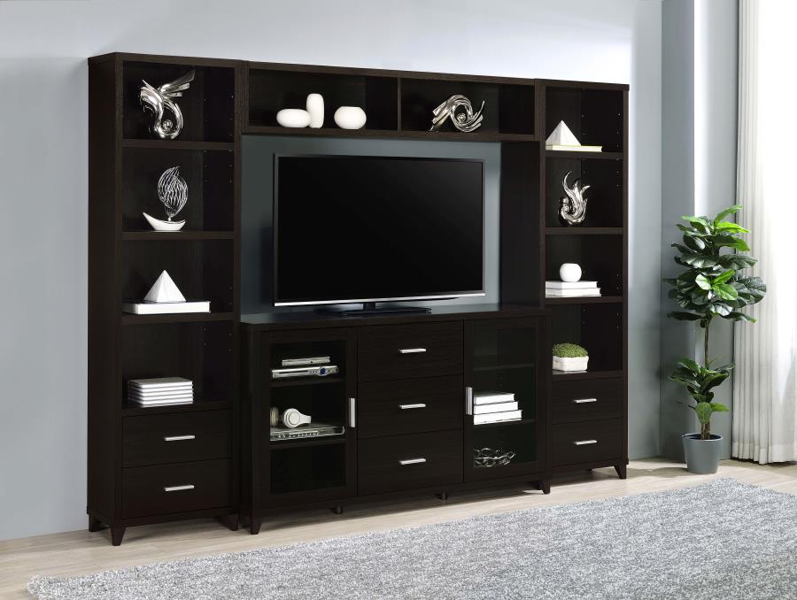 Modal Additional Images for Lewes 2-door Engineered Wood 60" TV Stand Cappuccino