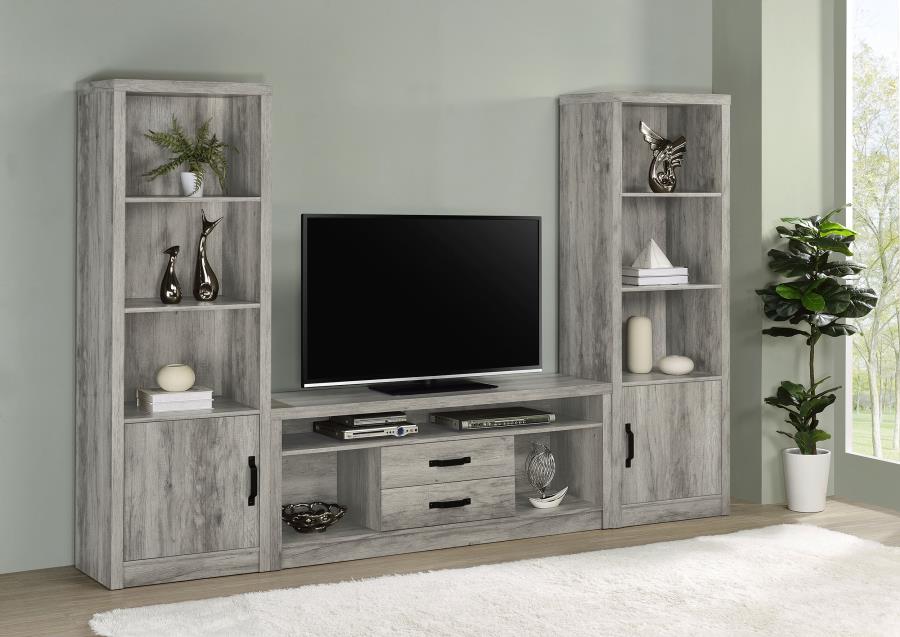 Modal Additional Images for Burke 2-drawer Engineered Wood 59" TV Stand Grey Driftwood