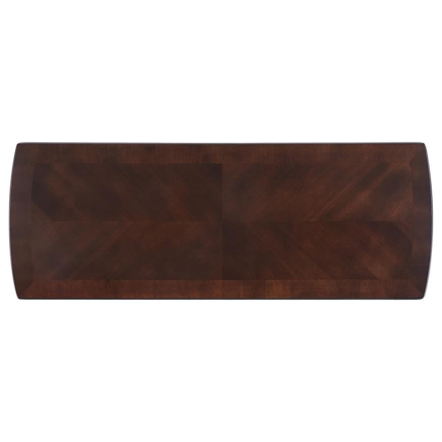 Dixon Wood Entryway Console Table with Shelf Cappuccino