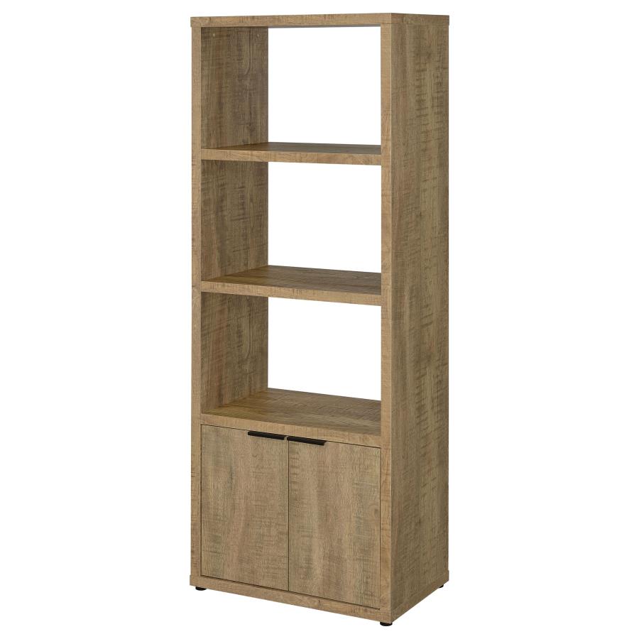 Tabby 3-shelf Engineered Wood Media Tower Mango