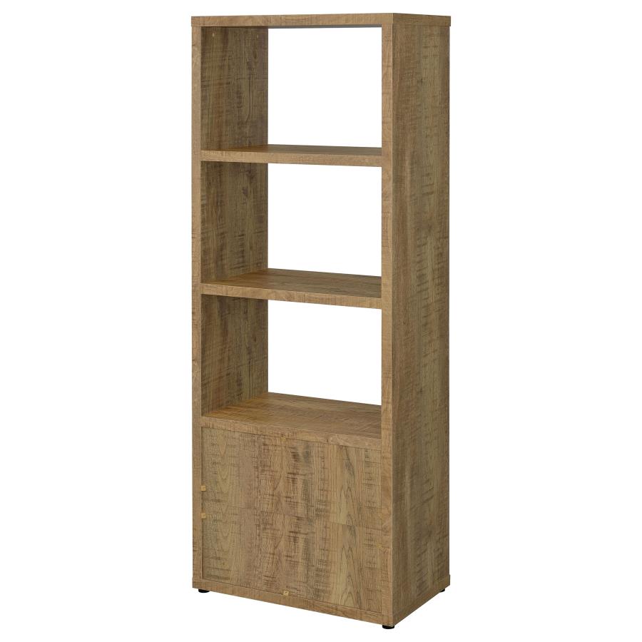 Tabby 3-shelf Engineered Wood Media Tower Mango