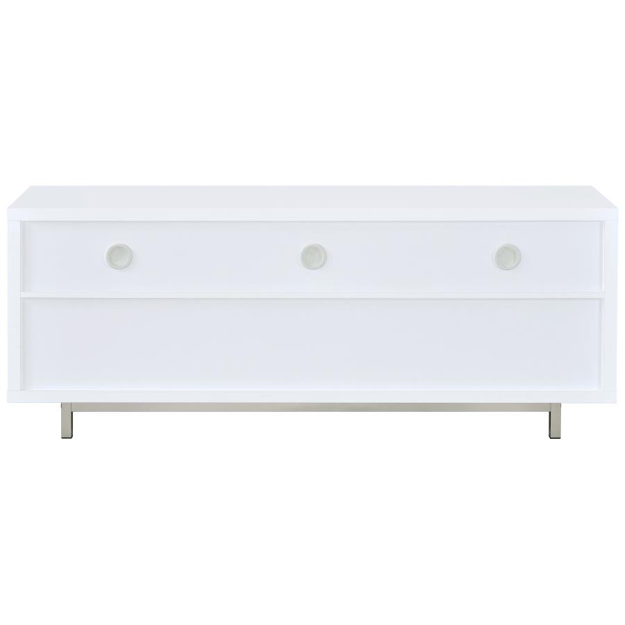 Casey 2-drawer Engineered Wood 60" TV Stand White