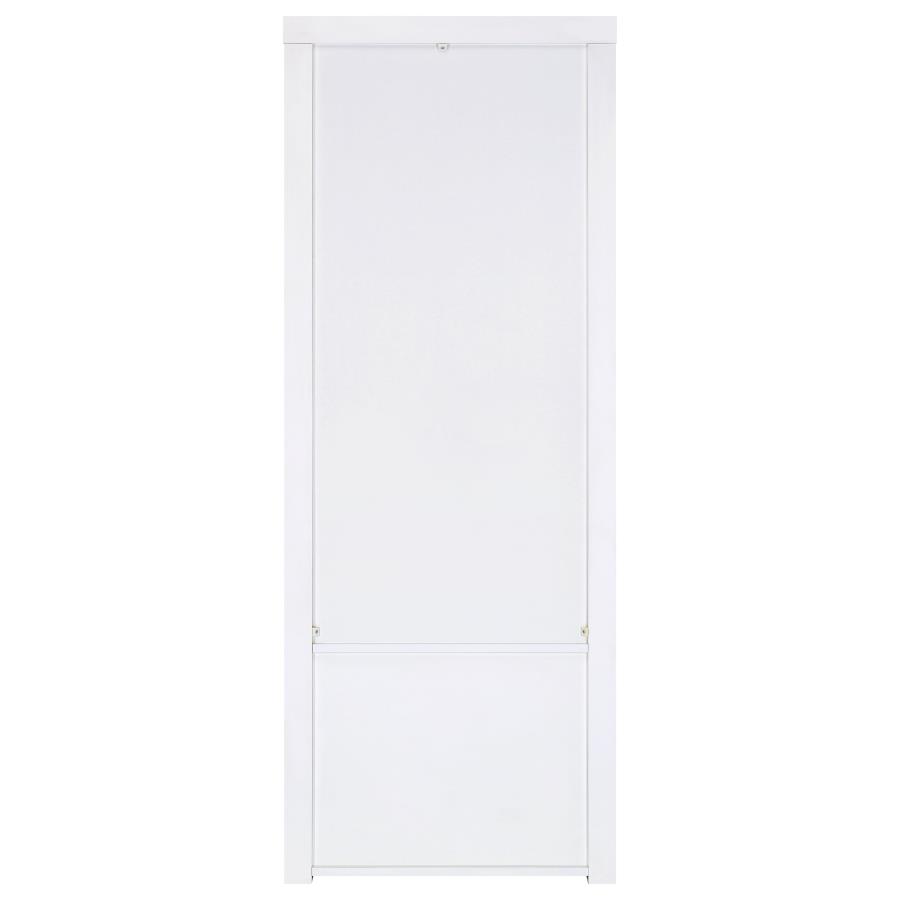 Jude 3-shelf Engineered Wood Media Tower High Gloss White