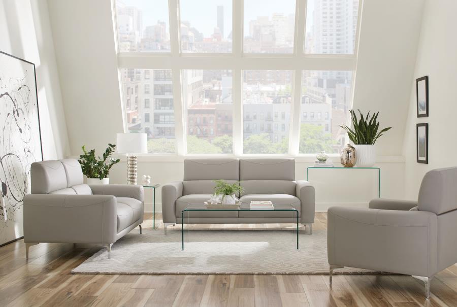 Modal Additional Images for Ripley Rectangular Tempered Bent Glass Coffee Table Clear