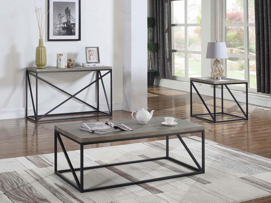 Modal Additional Images for Birdie Square Engineered Wood End Table Sonoma Grey