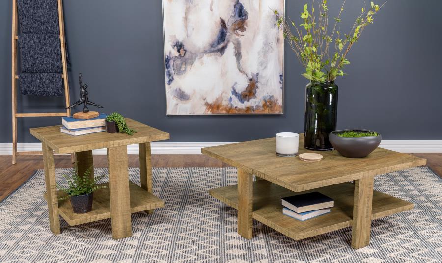 Modal Additional Images for Dawn Square Engineered Wood End Table Mango Brown