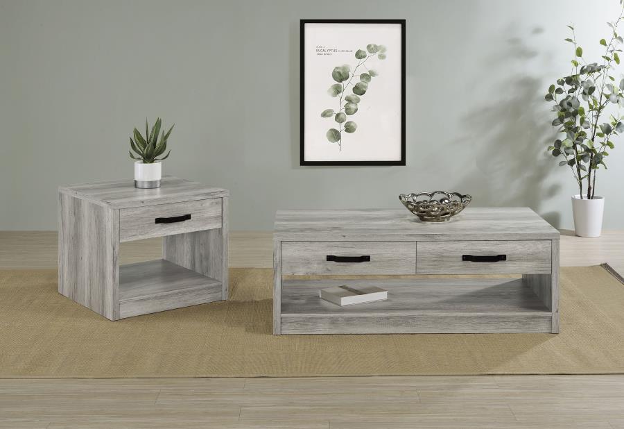 Modal Additional Images for Felix 2-drawer Engineered Wood Coffee Table Grey Driftwood