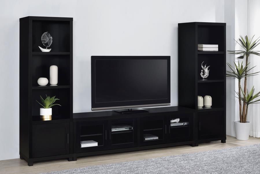 Modal Additional Images for Jupiter 3-shelf Engineered Wood Media Tower Black