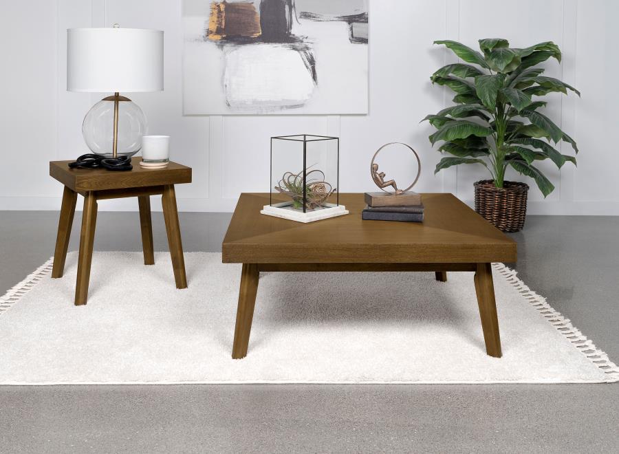 Modal Additional Images for Westerly Square Wood Coffee Table Walnut Brown