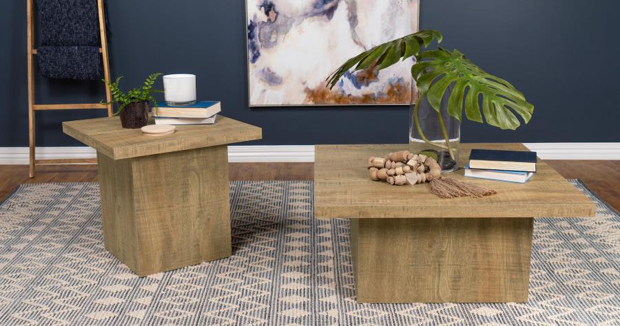 Modal Additional Images for Devar Square Engineered Wood Coffee Table Mango Brown
