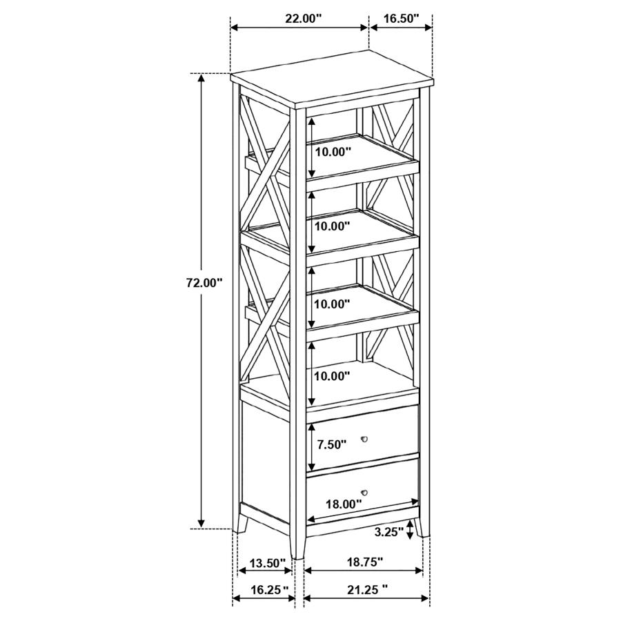 Modal Additional Images for Hollis 3-piece 67" TV Stand Entertainment Center White