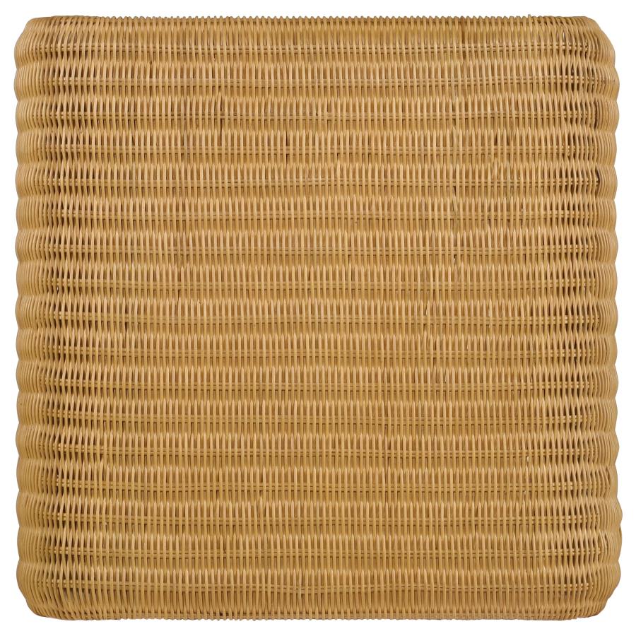 Juanita Square Woven Rattan End Table Natural