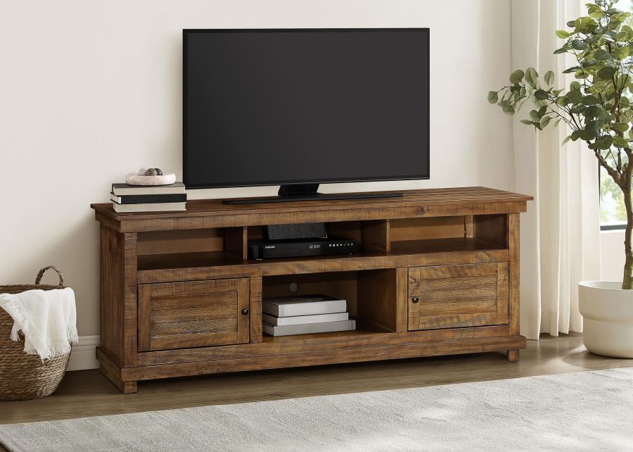 (image for) Payne 70-inch TV Stand Media Console Distressed Brown