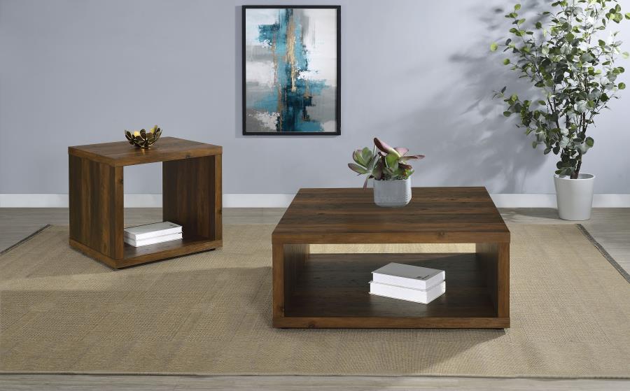 Modal Additional Images for Frisco Square Engineered Wood Coffee Table Dark Pine