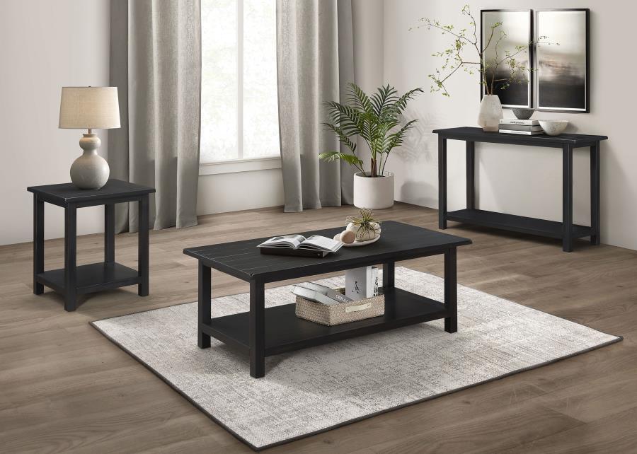 Modal Additional Images for Payne Wood End Table with Shelf Java