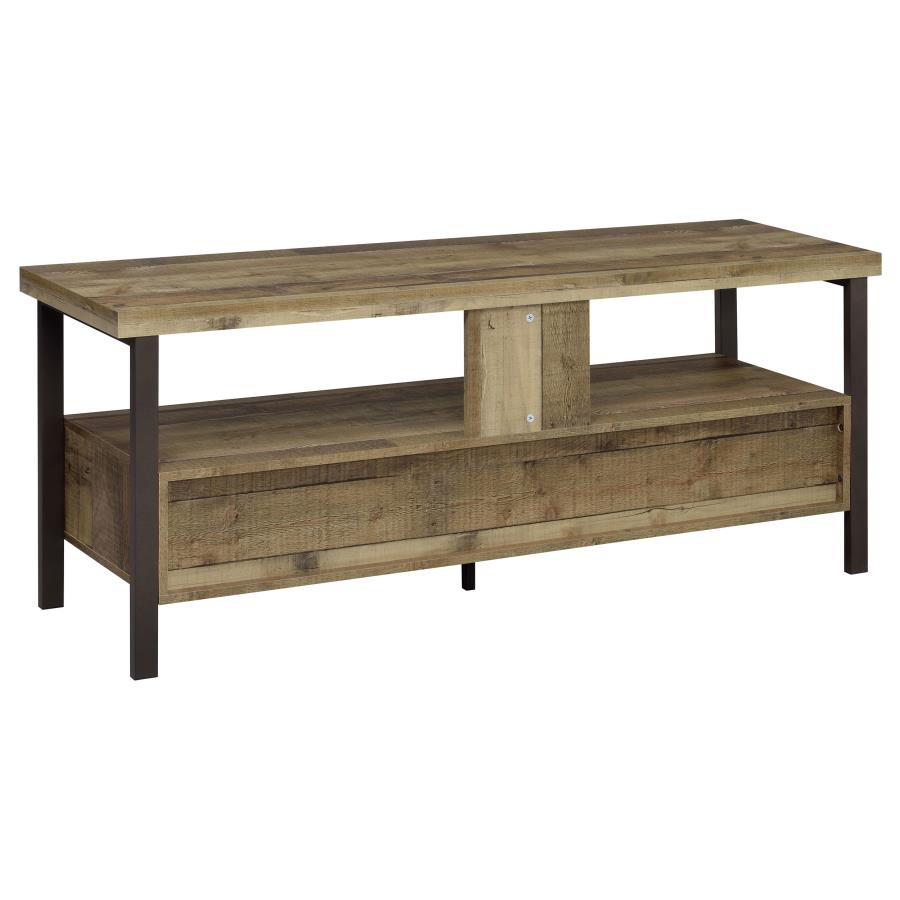 Ruston 2-drawer Engineered Wood 59" TV Stand Weathered Pine