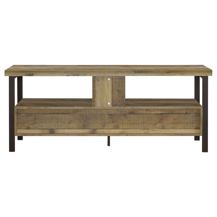 Ruston 2-drawer Engineered Wood 59" TV Stand Weathered Pine