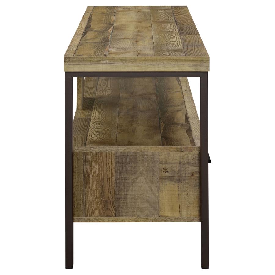 Ruston 2-drawer Engineered Wood 59" TV Stand Weathered Pine