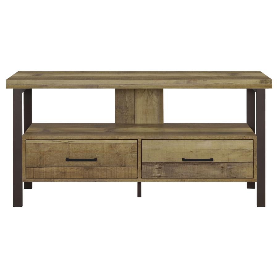Ruston 2-drawer Engineered Wood 48" TV Stand Weathered Pine