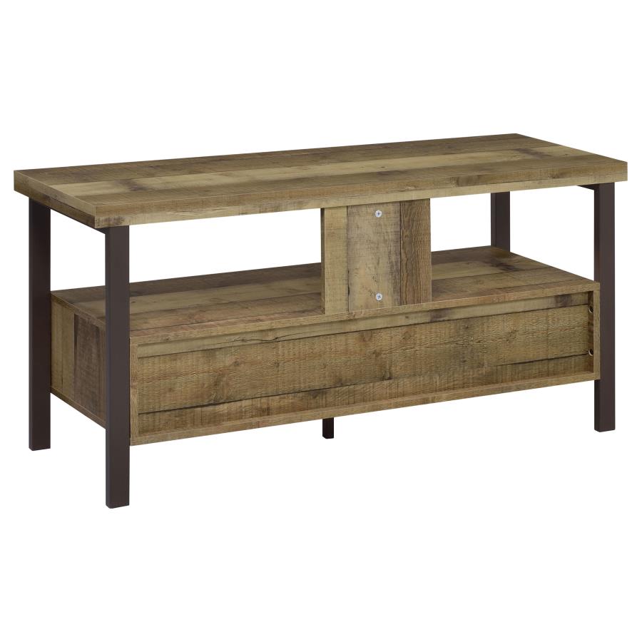 Ruston 2-drawer Engineered Wood 48" TV Stand Weathered Pine