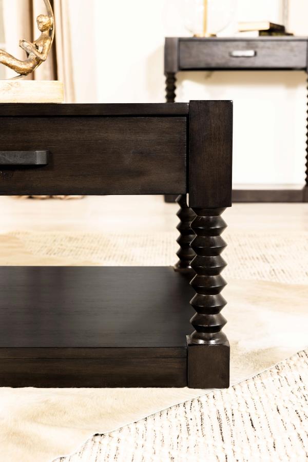 Meredith 2-drawer Rectangular Coffee Table Coffee Bean