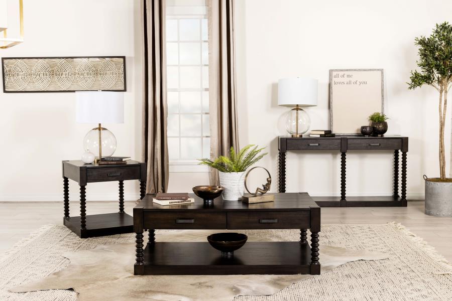 Modal Additional Images for Meredith 2-drawer Rectangular Coffee Table Coffee Bean