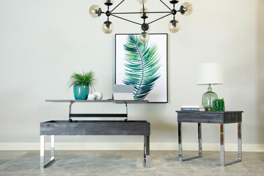 Modal Additional Images for Aldine Rectangular Lift Top Coffee Table Dark Charcoal