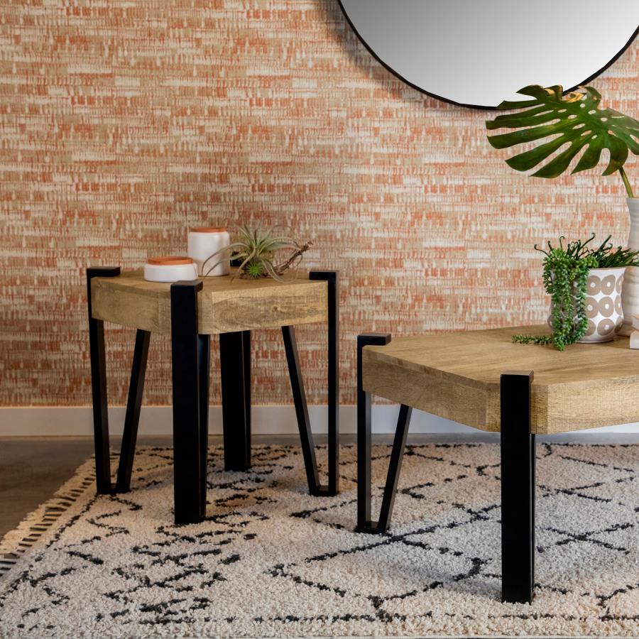 Winston Square Wood Top Side End Table Natural