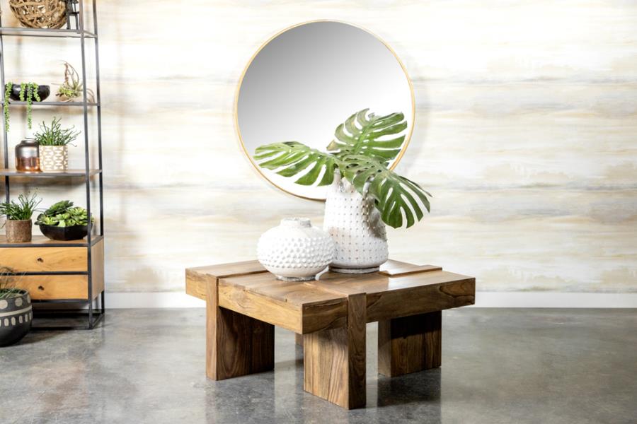 Modal Additional Images for Samira Square Solid Wood Coffee Table Natural Sheesham