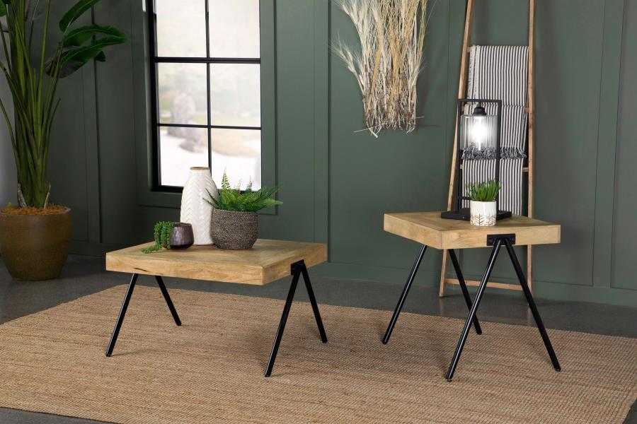 Modal Additional Images for Avery Rectangular Solid Mango Wood Coffee Table Natural
