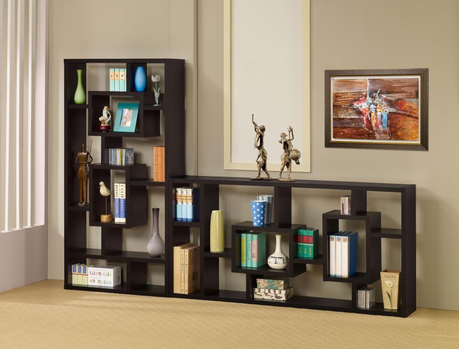 Modal Additional Images for Corey 71-inch 8-shelf Bookshelf Cappuccino